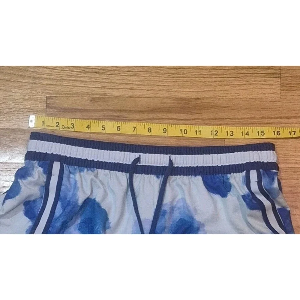 Nike Dri-FIT Floral DNA Burnout AOP White Blue Shorts Men's Size XL DV0012-085